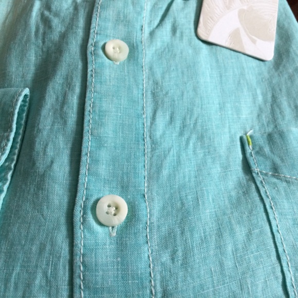 Tommy Bahama Sea Glass Breeze Lone Sleeve Linen Shirt New - Picture 6 of 14